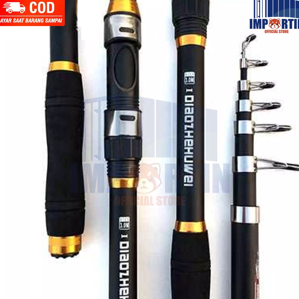 Pro saleTt0T4 Joran Pancing Portable Carbon Fiber Telescopic 2 Meter - 3Meter/ Joran Pancing Murah K