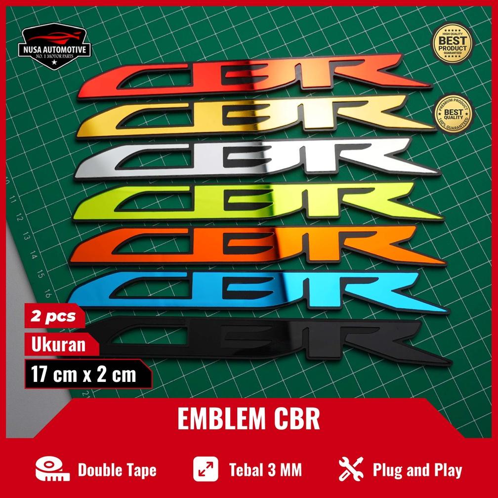 2Pcs Emblem Cbr Logo Cbr Bukan Stiker Cbr 150 R Original Sticker Tulisan Cbr 150R Aksesoris Cbr Modi