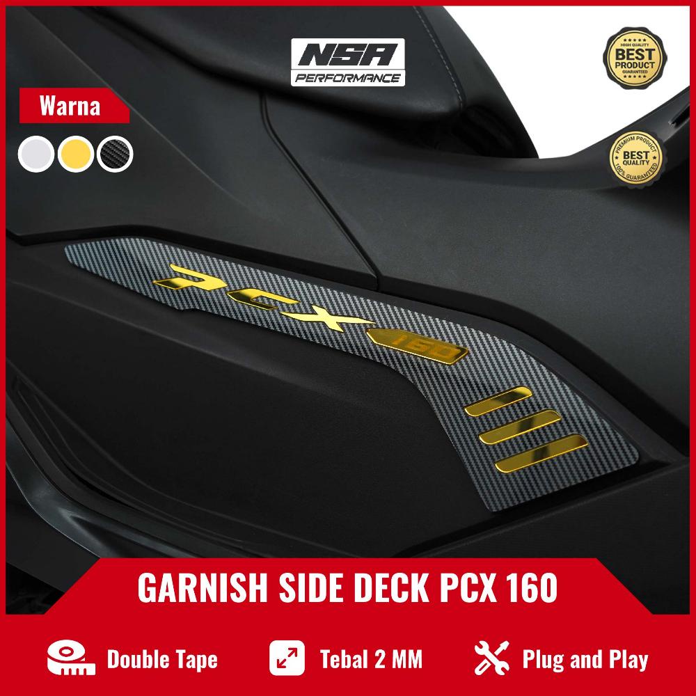 Cover Garnish Samping Pcx 160 Side Deck Pad Pcx 160 Garnish Pcx 160 Side Deck Pad Carbon