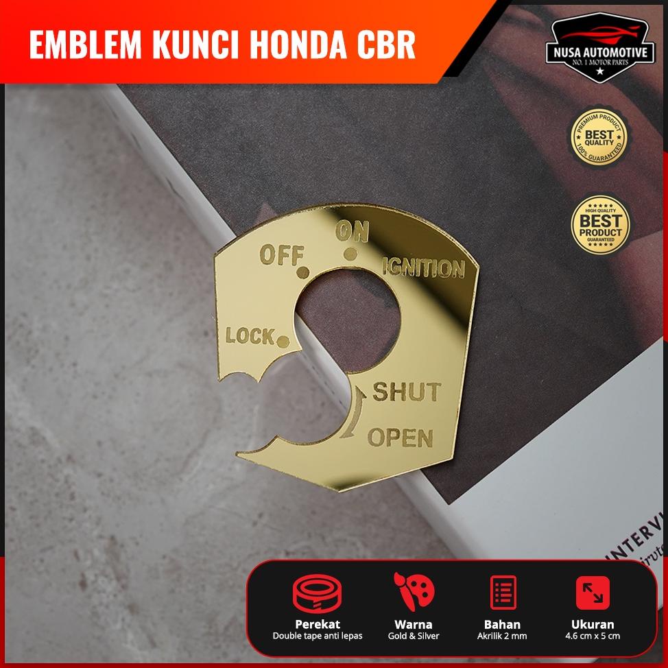 Emblem Cover Kunci Kontak Honda Cbr 150 Cb150R 2012 2013 K15Gold Silver Murah & Berkualitas