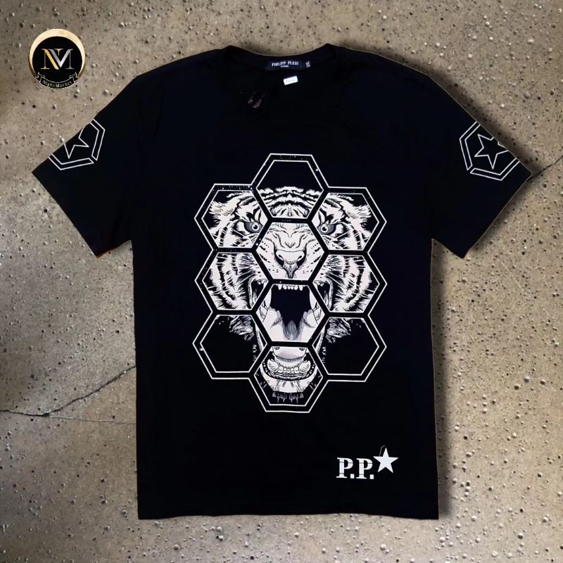 Kaos PHILIPP PLEIN Swarovski Octagon Tiger second Size L
