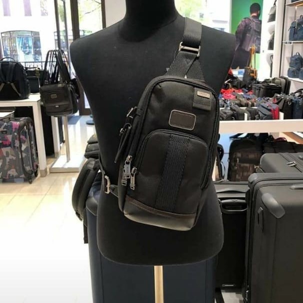 Tas Tumi Pria Alpha Bravo Fife Slim +Plus Embos/Sling Bag Tumi