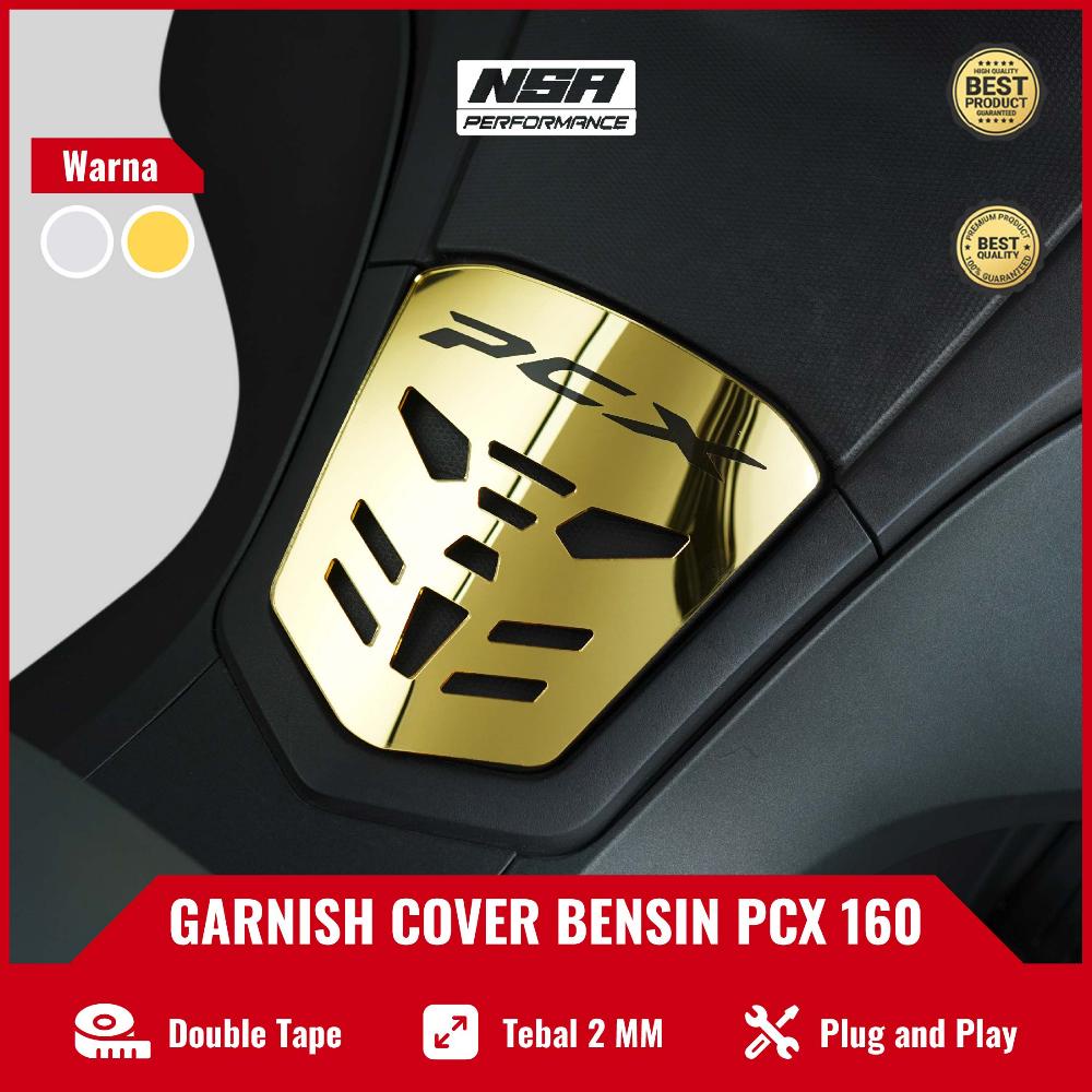 Garnish Tutup Bensin  Pcx Cover Tutup Bensin Tankpad Fuel Pcx 160 Garnish Tutup Bensin Pcx 160 Gold 