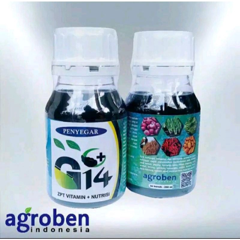 G14 AGROBEN PUPUK DAUN ,PENYEGAR MENGANDUNG VITAMIN DAN ZPT 250 ML