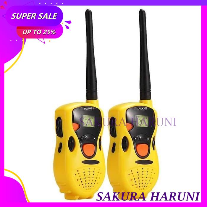 

KIDS TOYS MINI WALKIE TALKIE ANAK 1 PASANG - KUNING PRODUK BEST PRODUK !!