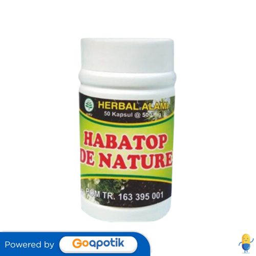Habatop De Nature Botol 50 Kapsul