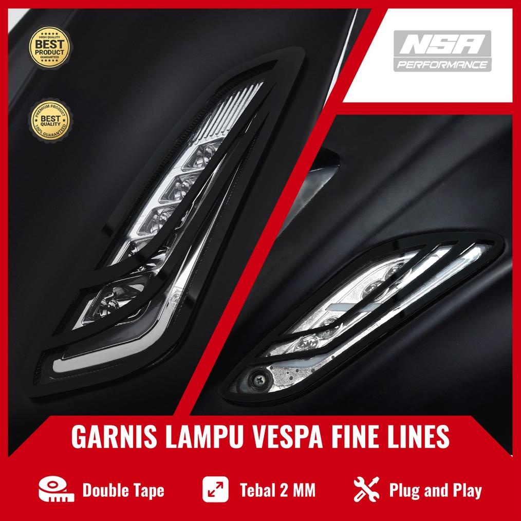 Nsa Garnish Cover Lampu Sein Vespa Sprint Depan Belakang Cover Lampu Sein Vespa Grill  Lampu Sein Ve