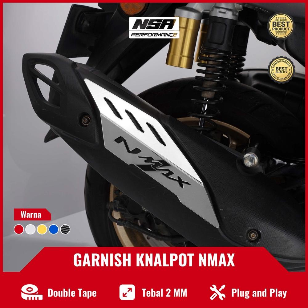 Cover Knalpot Nmax 2020-2023 Aksesoris Nmax New Garnish Tutup Knalpot Yamaha Nmax New Muffler Nmax N