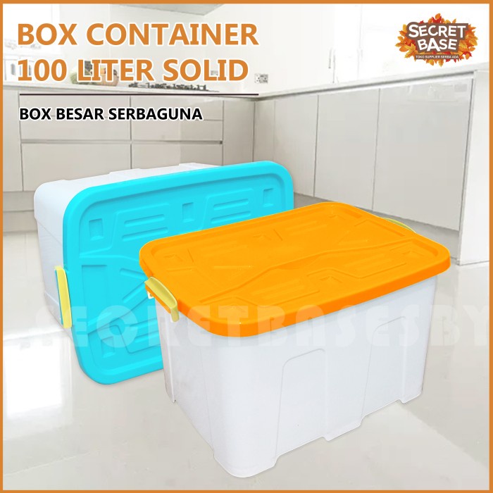 BOX CONTAINER 100 LITER + RODA - Kontainer Box / Container Box