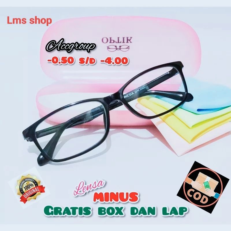 LMS COD KACAMATA MINUS OPTIK JARAK JAUH PRIYA WANITA UNISEX FREME Opal Korean style
