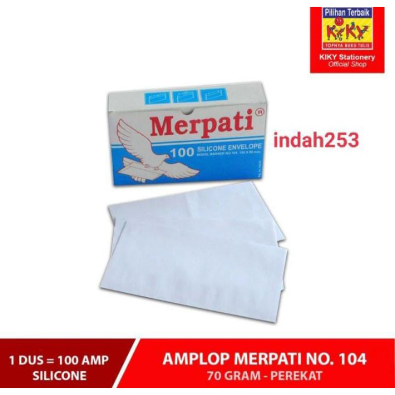 

Amplop Merpati 104 isi 100pcs
