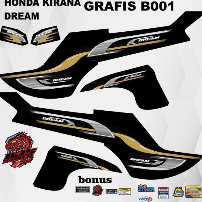 SALE stiker transparan / hologram honda kirana honda dream thailand 001 Termurah