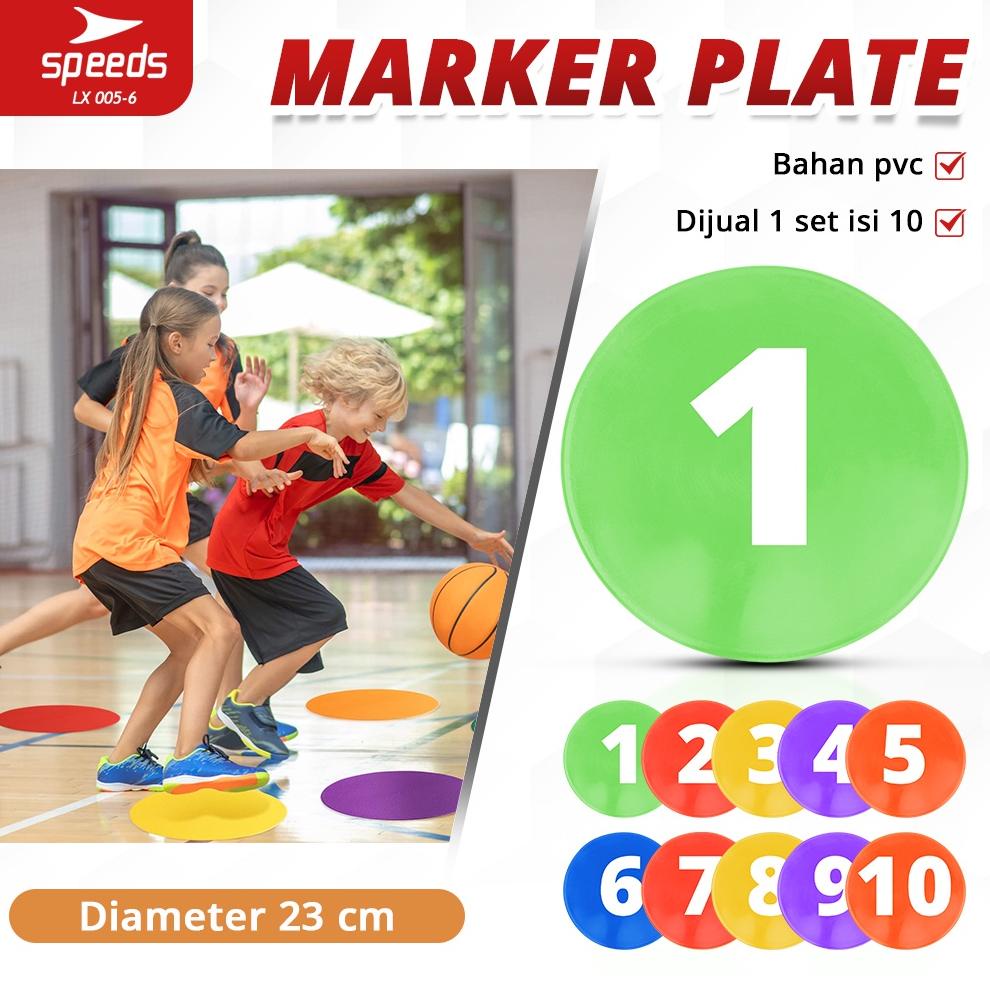 Diskon Speeds Marker Flat Disc Lengkap 1 Set Penanda Olahraga Futsal Sepak Bola Futsal Agility Train