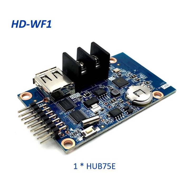 Baru Controller Huidu HD-WF1 HD WF1 WifI RGB Full Color Panel Module Modul LED P10 Running Text Best
