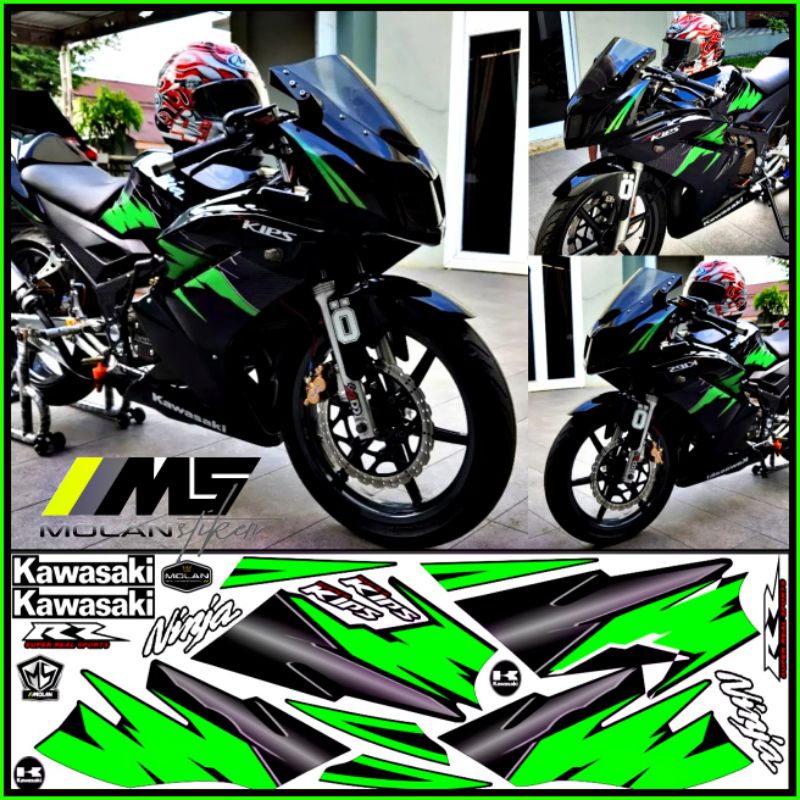 Decal Sticker Striping Variasi Ninja RR New 150 2Tak 2012-2017 Ninja RR Spesial Edisi Ninja RR SE Ni