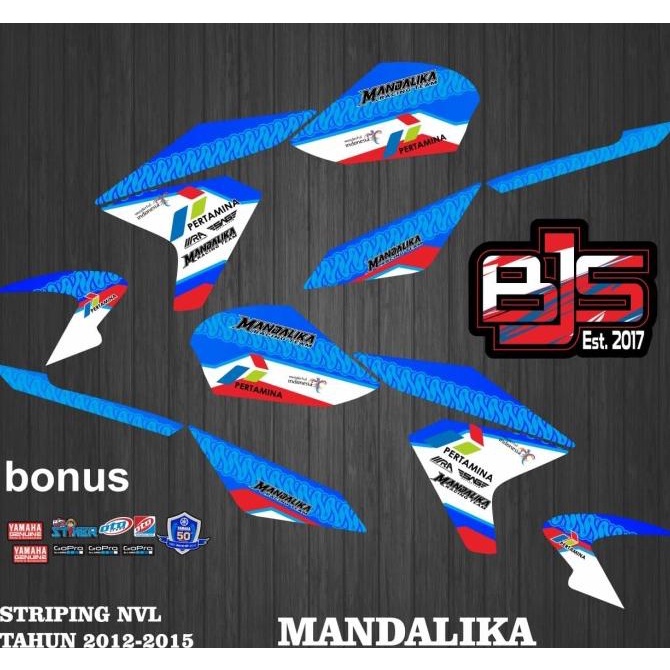 SALE decal stiker striping list variasi NVL new vixion lighning mandalika Termurah