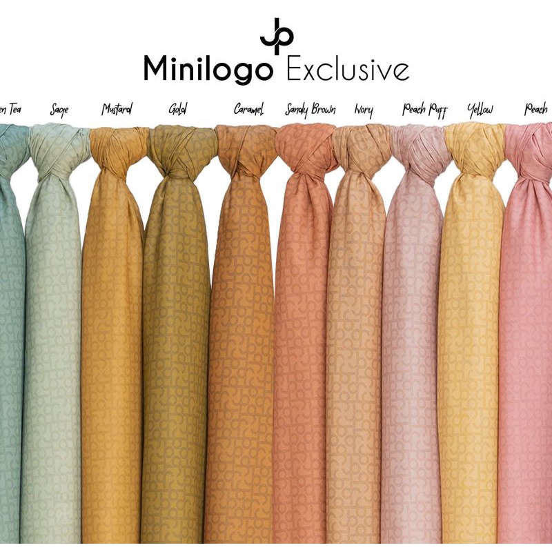 Mini logo Series by Journey Scarves. KIRIM STOK RANDOM