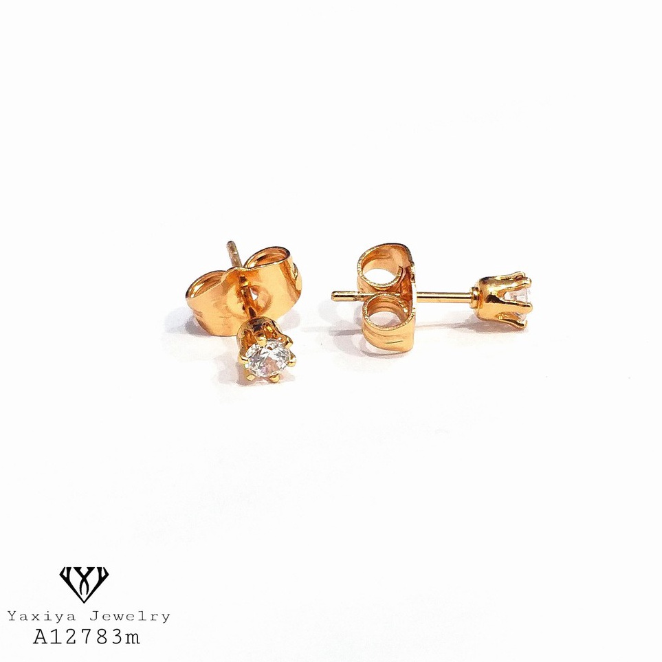SuperSaleb0B5n Yaxiya Anting Anak / Bayi Lapis Emas Permata Perhiasan Imitasi 679