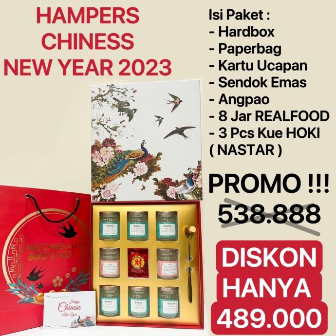 

Realfood Hampers imlek minuman sarang burung walet CNY Parcel isi 9btl