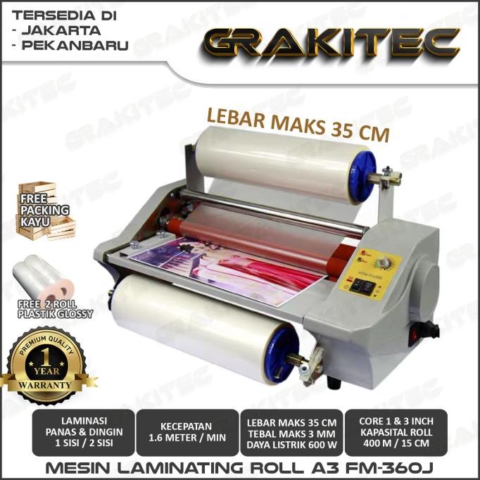 

Mesin Laminasi Roll/Mesin Laminating Roll A3 Gk360J