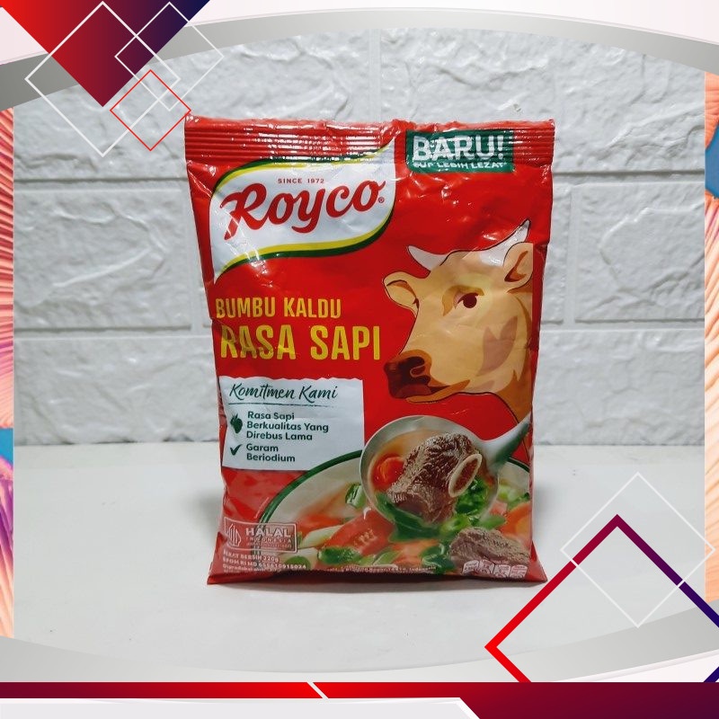 

Royco Bumbu Kaldu Rasa Sapi 220gr .