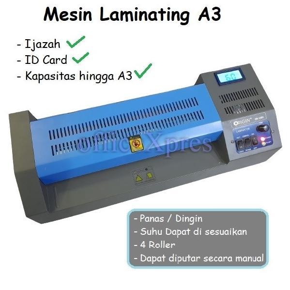 

Mesin Laminating A3 / Laminating Machine A3 / Alat Laminator Or 330D
