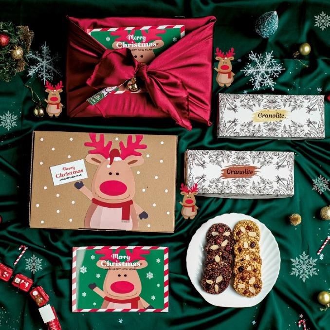 

RUDOLF SET - Parcel Natal/ Christmas Hampers/ Granola Cookies