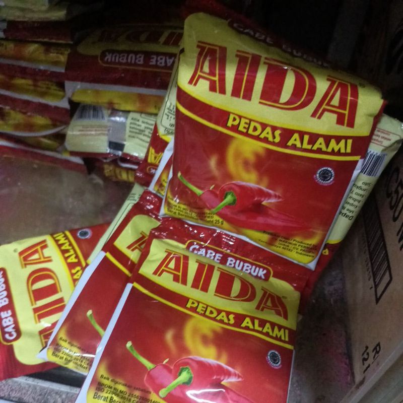 

BUBUK CABE AIDA SASET (1 RENCENG) ISI 10 PCS