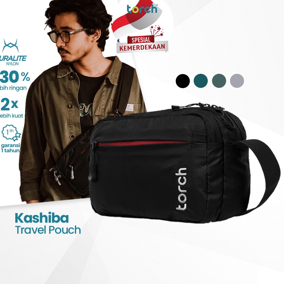 id2t7Sh TORCH Kashiba 3 Liter Tas Selempang Bahu Pria Wanita Unisex Ringan Anti Air - Sling Bag Trav