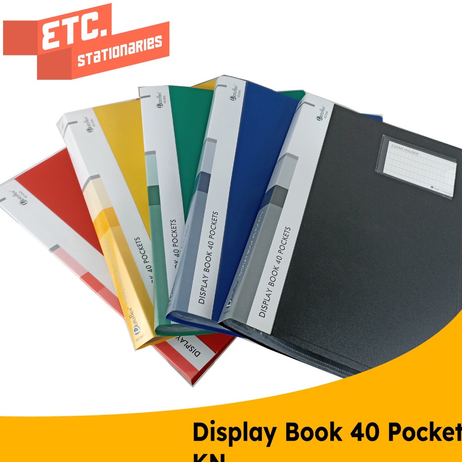 

Terlaris Dataflex Display Book / Document Keeper / Clear Holder 40 Pocket KN DF-822 C62 ★