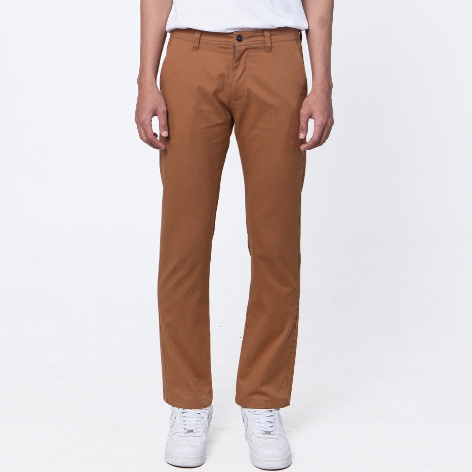 →➘✹ FREDDY CHINOS - DARK BROWN Celana Panjang - Bottoms Man Reguler Fit Edwin Jeans Bestseller