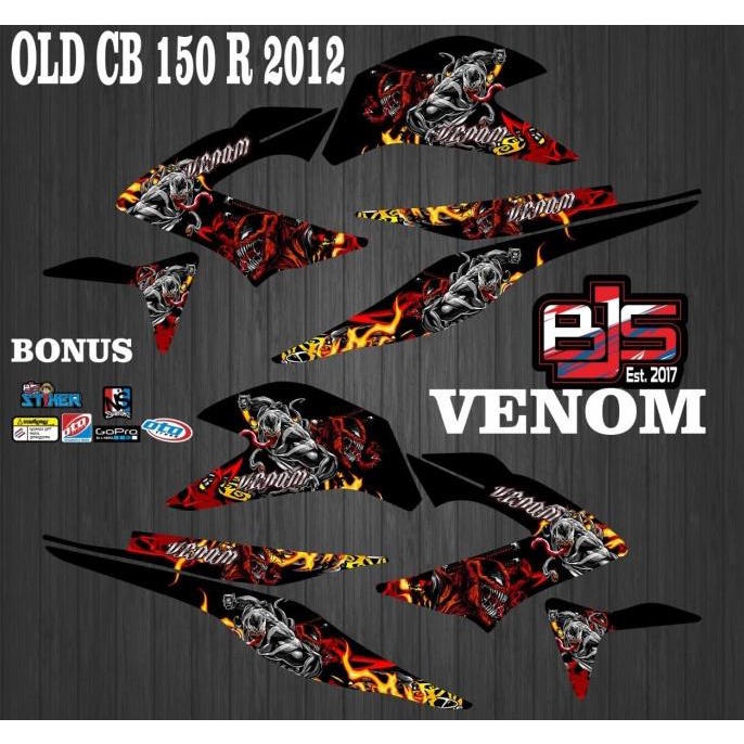 SALE decal stiker transparan hologram old cb 150 r cb150 r lama venom Termurah