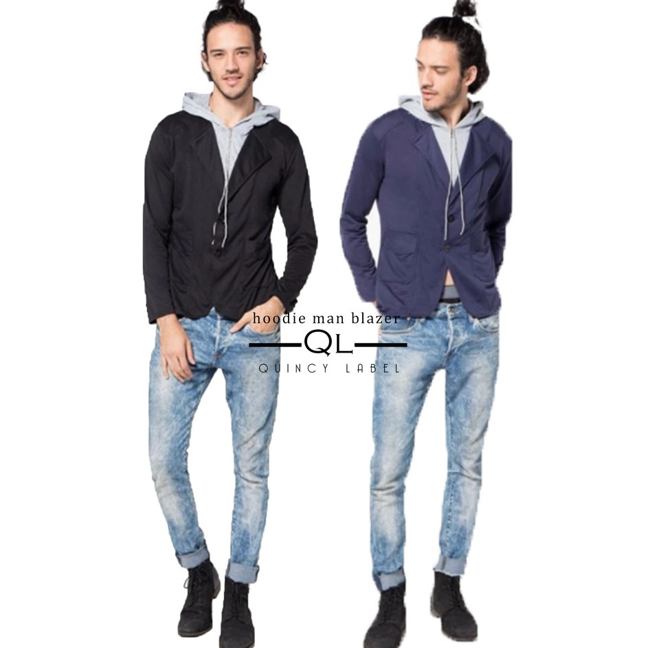 Terjamin  QuincyLabel Hoodie Man Blazer