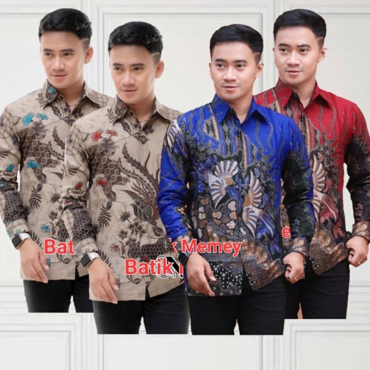Real Promotion3u8Ti kemeja Batik Lengan Panjang Pria Murah Berkualitas