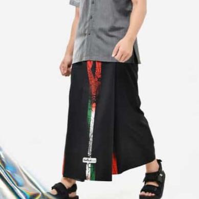 Rabbani Sarung Palestina Yazuri 1 Hitam Biru Dongker Navy Abu Palestin