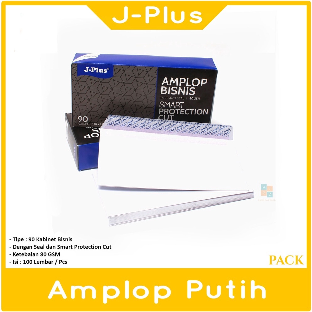

Best J-PLUS - Biru Amplop Putih Polos No.90 - 80gsm - Pack 97