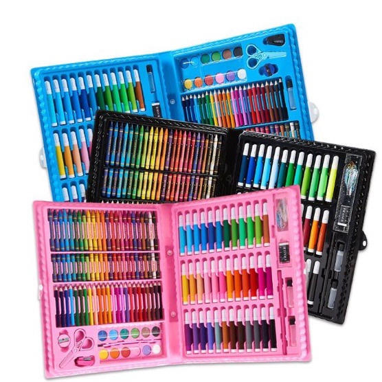 

Diskon promo ELDE - Perlengkapan menggambar crayon set 208 pcs lengkap dan 150 pcs Crayon Set Mewarnai Melukis Pensil Menggambar 150 Pcs / Alat Tulis Anak / alat anak gambar KGZ