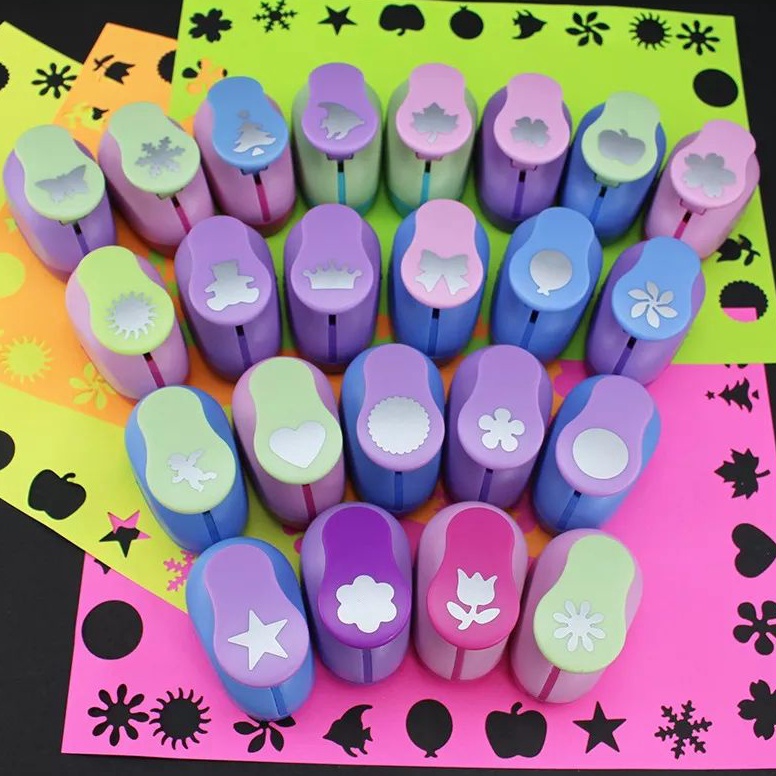 

Seller.. Size 2 inch (5cm) 1 inch (2.5cm) Craft Puncher Kids DIY Paper Cutter Embossing Tools N09