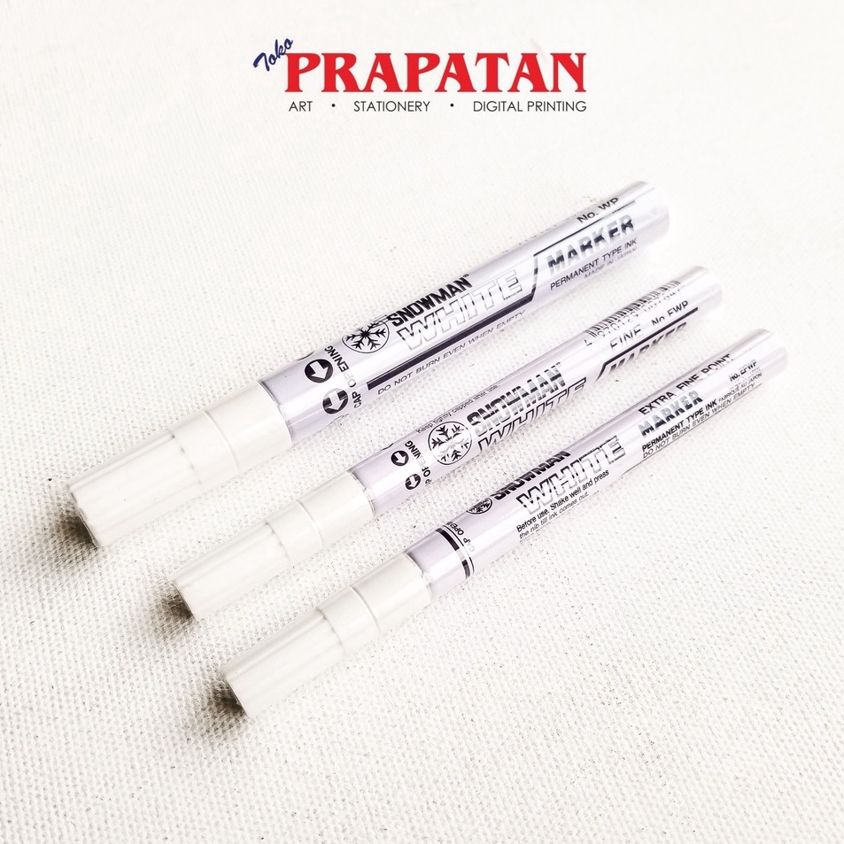 

☊ye Diskon Promo Snowman White Marker / Spidol Putih Snowman C61 ✰