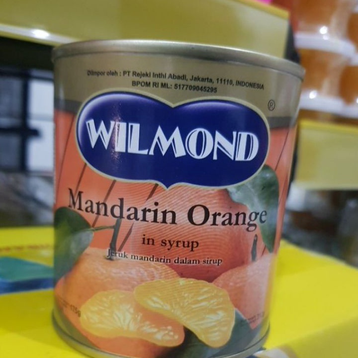 

Murah wilmond mandarin orange in syrup(jeruk mandarin dalam sirup)/312g Laris
