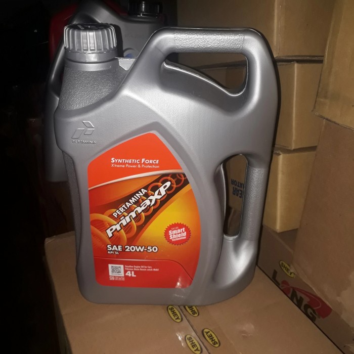 Oli mesin mobil bensin prima XP 20w-50 4 liter asli best deal