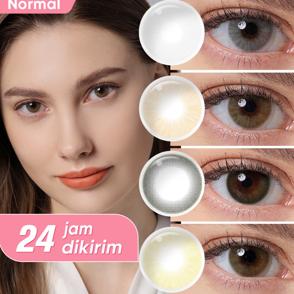 Softlens Magister（COD）1 pasang softlens 14 mm lensa kontak gaya dan cantik softlens minus 0.00 softl