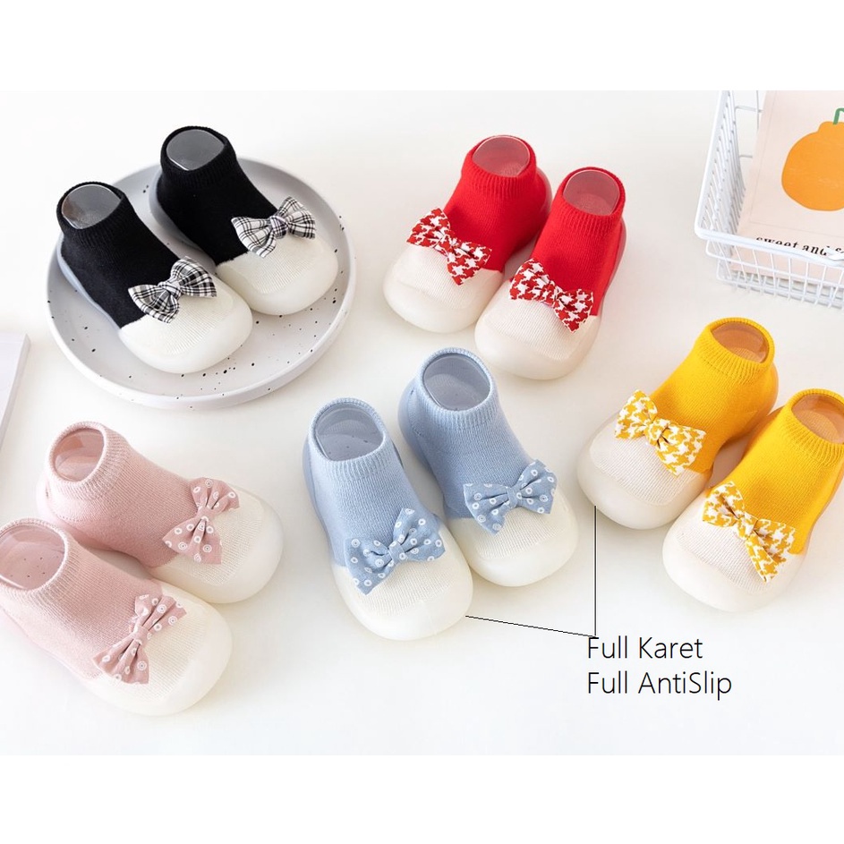 IdGg5G0 Sepatu Bayi Anak Perempuan / Prewalkers Anak Bayi Perempuan [ FULL KARET ]