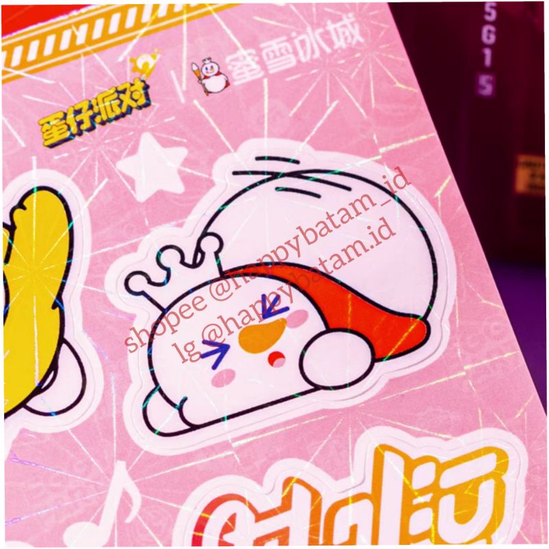 

MIXUE STIKER SNOWKING STICKER Hologram Original Merchandise