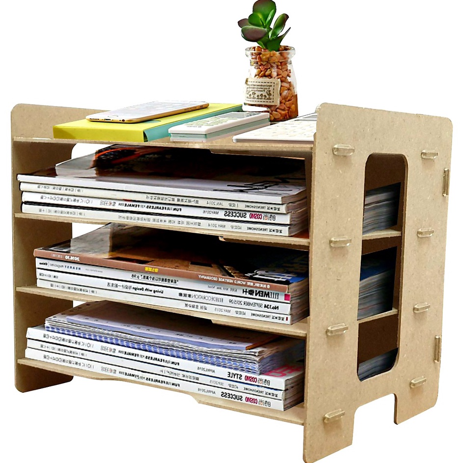 th Rak Dokumen 3 Susun A4 Tempat Kertas Letter File Organizer ✭ Grosir