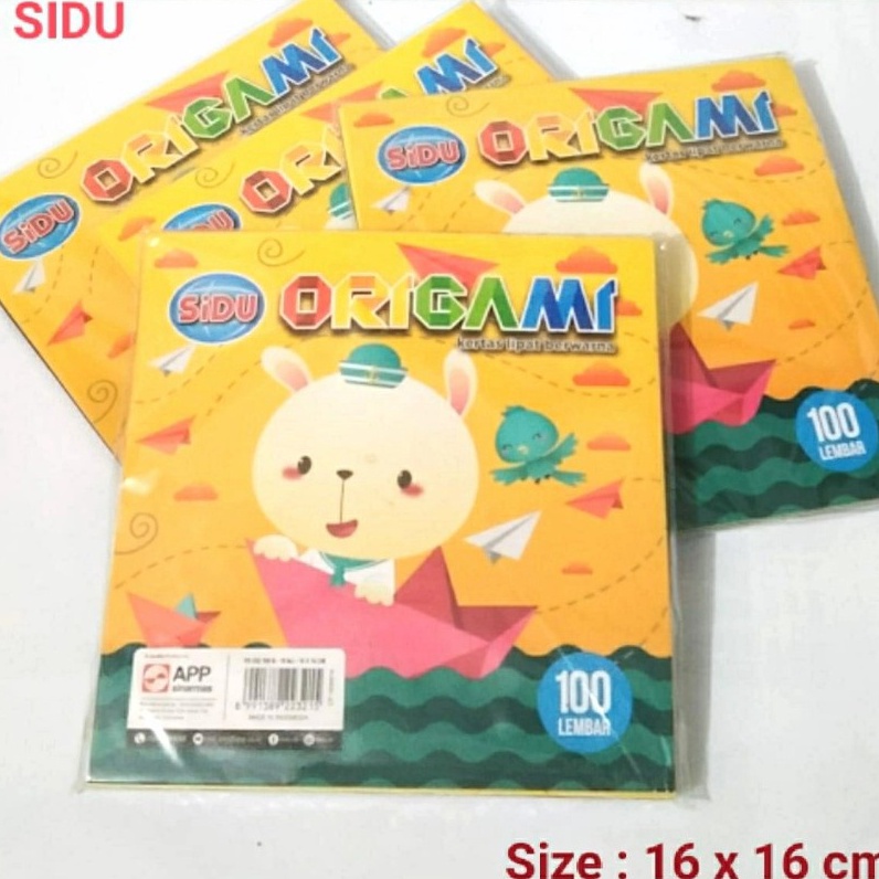 

ag✿Baru Kertas Lipat Origami Sidu 16x16 cm Isi 100 Lembar S44 ➟