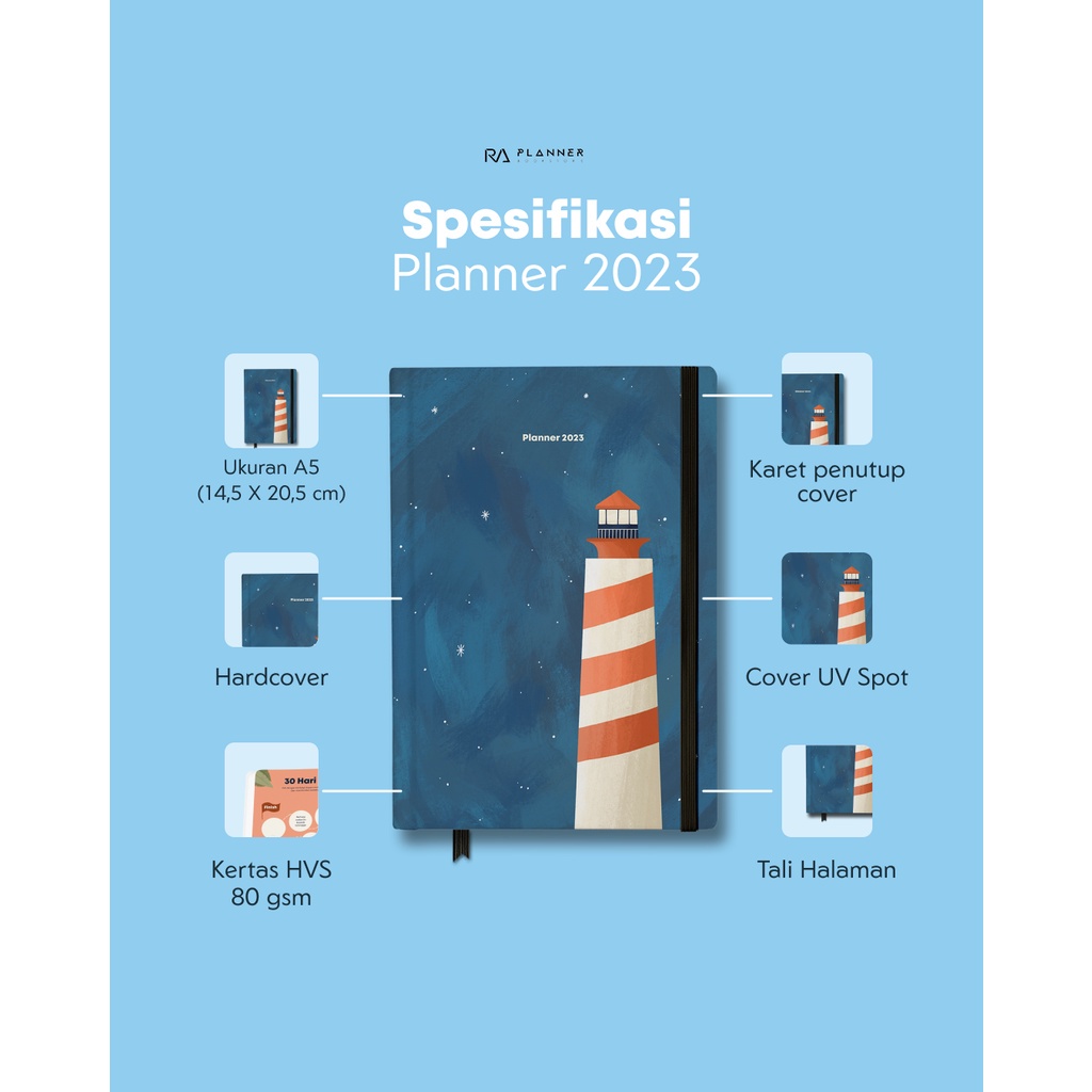 

Ready Sto Planner 2023 By Ra Planner + Free Journal Kit