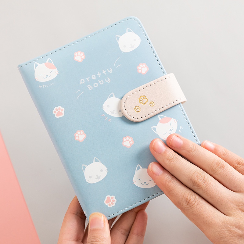 

Pretty Baby Maomao - Magnetic Bule Leather Notebook Planner - Buku Kulit