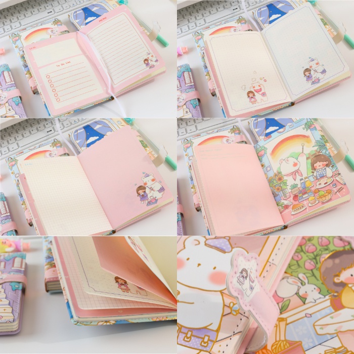 

7 In 1 Gift Set Paket Jurnal Set Diary Magnetic Notebook Hadiah 1960