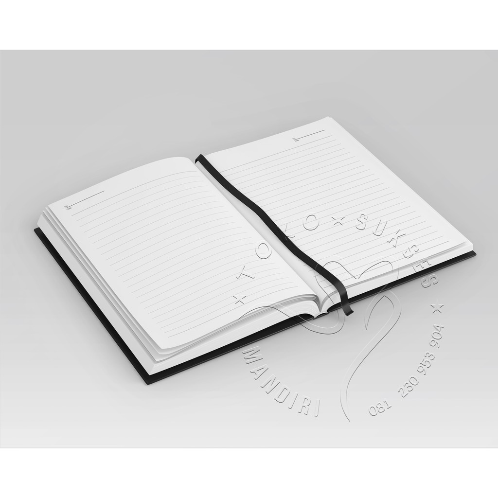 

Buku Catatan Notebook Buku Diary Hard Cover A5 200 Lembar (Custom Desain )